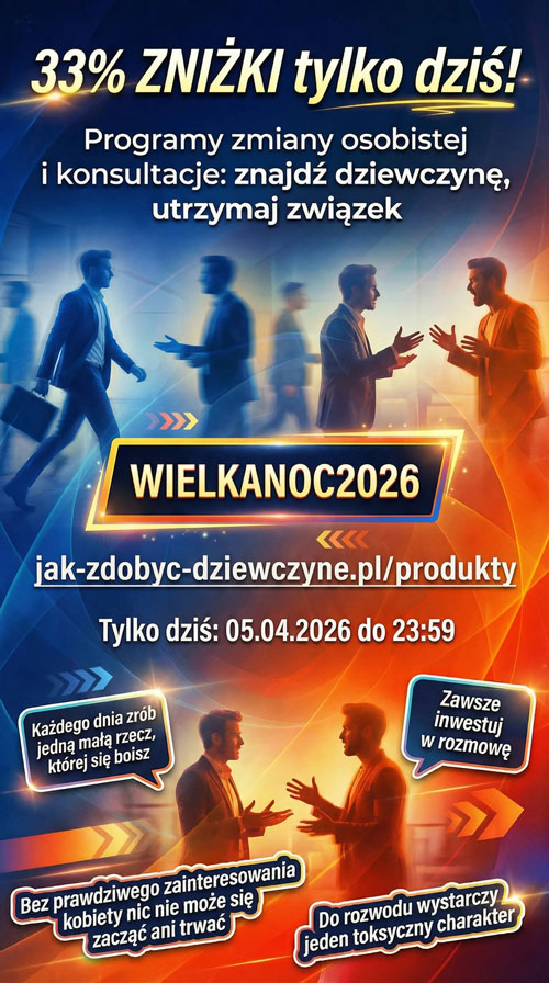 Tylko dzisiaj do 23:59 ważny kod rabatowy 33% na wszystkie programy zmiany osobistej